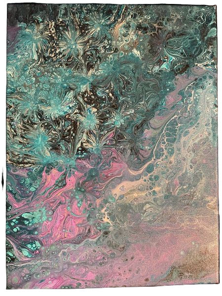 12x16" 243 - Pearl Balloon Kiss Original Acrylic Painting