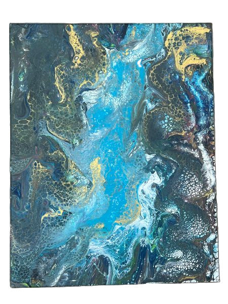 22x28" A River of Gold Original Acrylic Painting