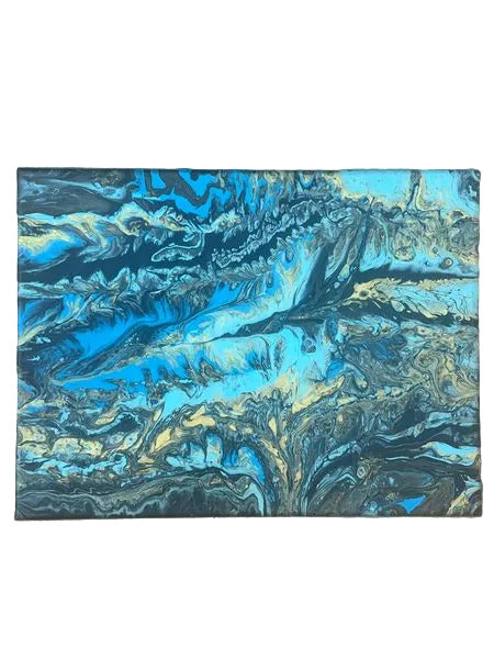 12x16" 251 - Golden Forest Explosion Original Acrylic Painting