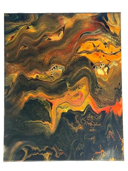 75 - 16x20" Spooky Night Original Fall Acrylic Painting
