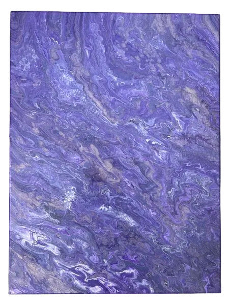 49 - 18x24" Purple Mirage Abstract Original Acrylic Painting