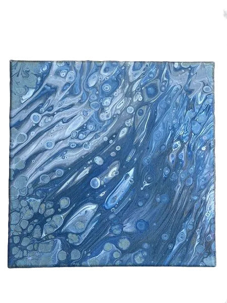 10x10" 263 - Sea Bubbles Original Acrylic Painting