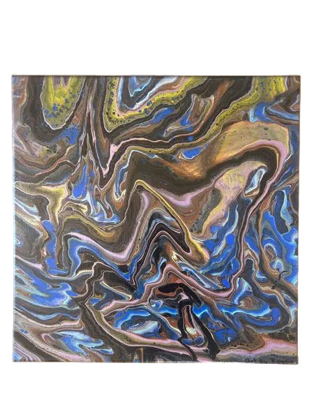 14x14" 273 - Deep Earth Currents Original Acrylic Painting