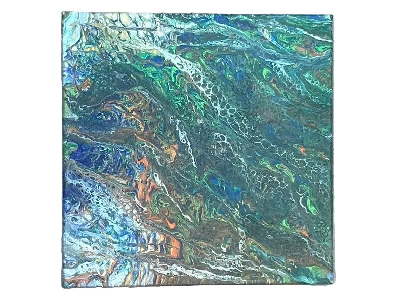 14x14" 280 - A Little Bit of Lacing Original Acrylic Painting