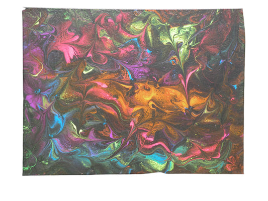 18x24" Floral Neon Balloon Kisses original acrylic painting
