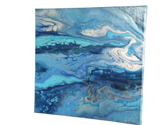 14x14" Exotic Cloudy Day original acrylic painting