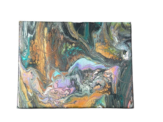 14x11" Deep Dive pour original painting