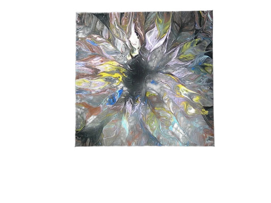 12x12" Many Feather's Original Acrylic Painting