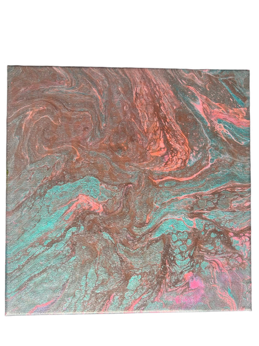 12x12" Original Acrylic open cup pour