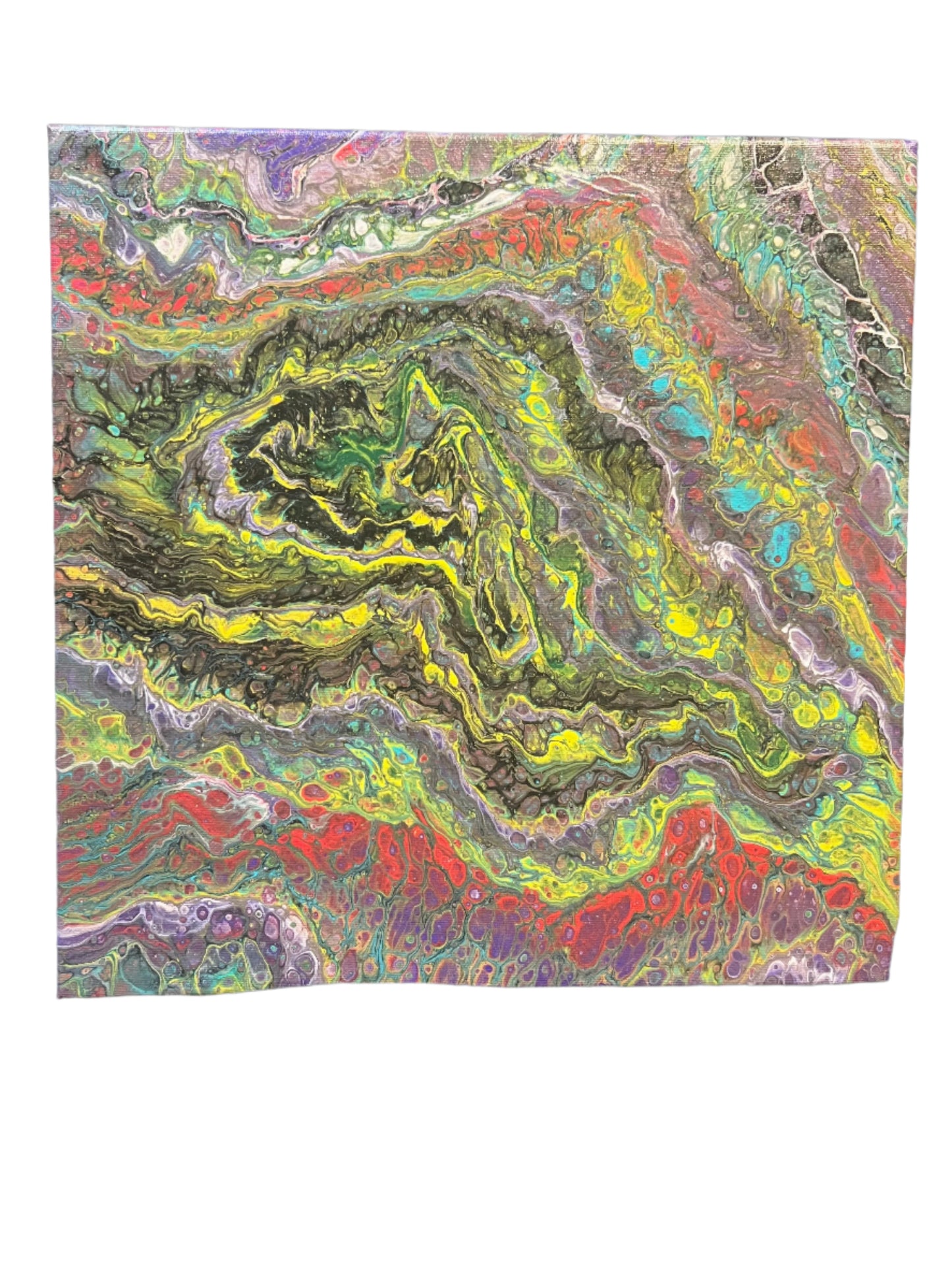 14x14" Dirty cup original acrylic painting