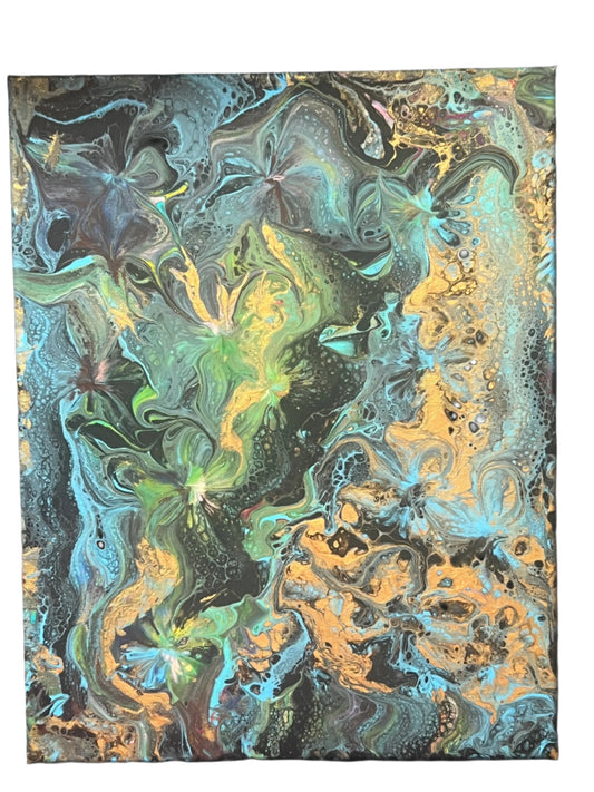 11x14" The Golden Mirage Original Acrylic Painting