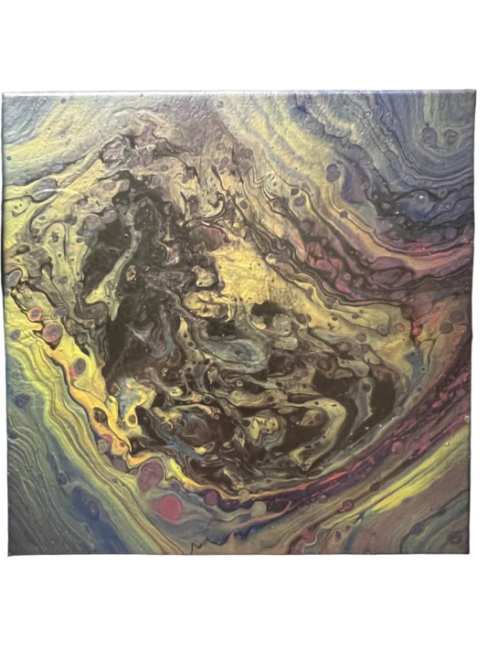 12x12" Exocit Original Pour Painting