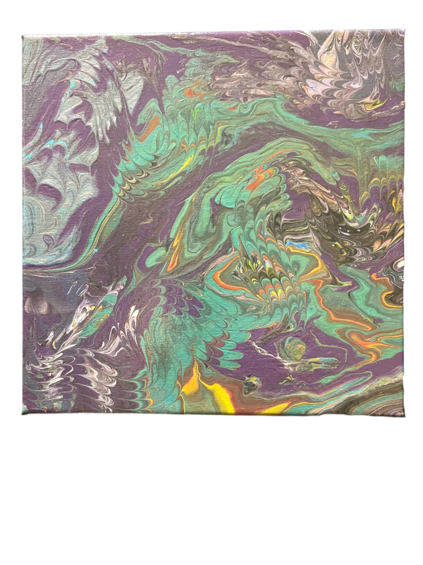 11x11" Angle Wings Original Abstract Acrylic Painting