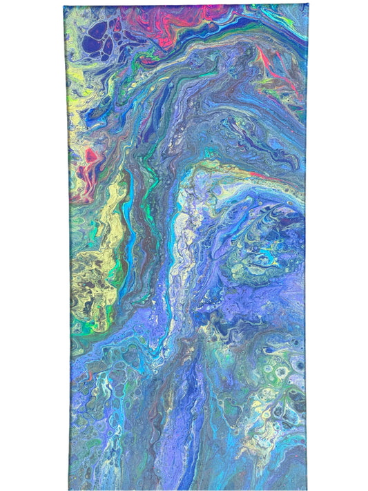 10x20" Colorful Metallic Original Painting
