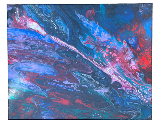 16x20" Balloon Kiss Original Acrylic Painting