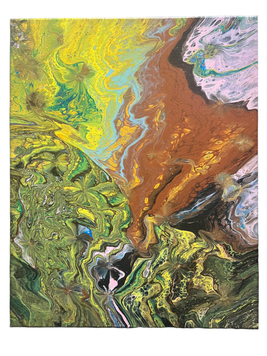 16x20" Balloon Kisses Original Abstract Acrylic Painting