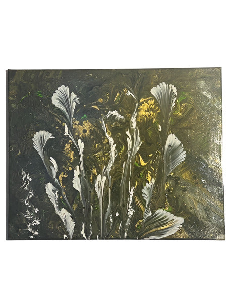 16x20" Floral Pull Chain Original Acrylic Painting