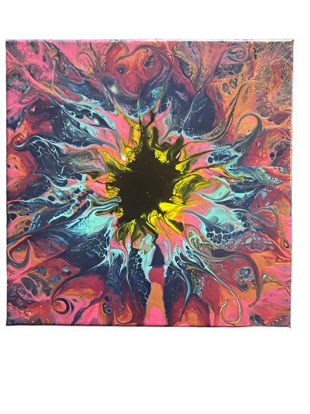 12x12" Morning Bloom Original Acrylic Painting