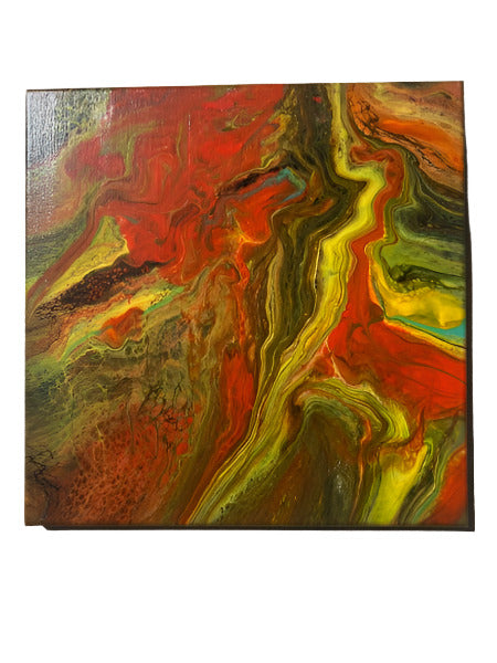 12x12" Earthtones by nature original Acrylic Painting