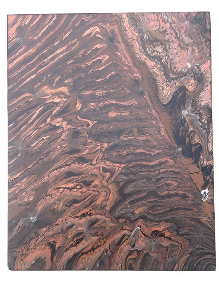 16x20" The Beauty of Copper Original Acrylic Pour
