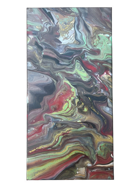 10x20" Wispers of the Earth Original Acrylic Pour