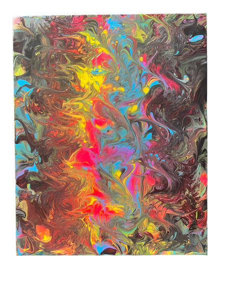 11x14" Fluorescent Visions  Original Acrylic Painting