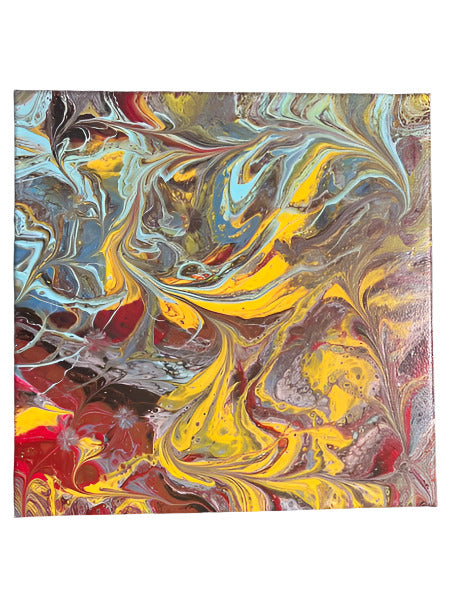 12x12" Floral Deception Original Acrylic Painting