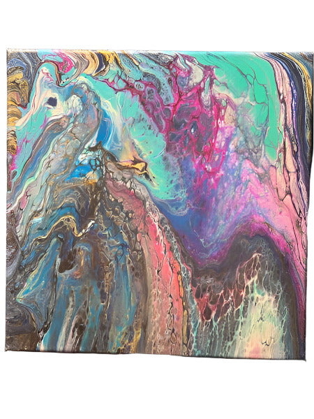 12x12" Serene Tide Original Acrylic Painting