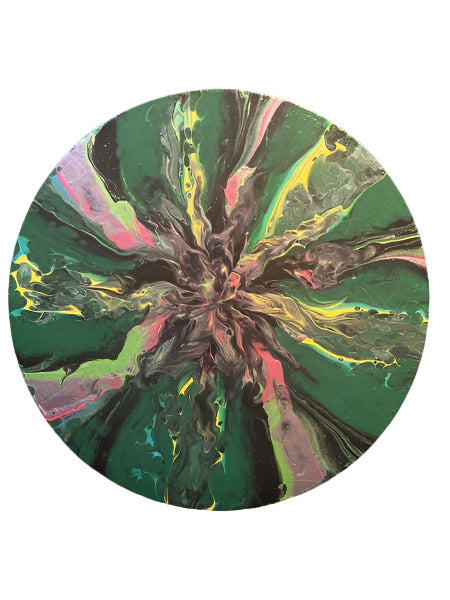 16" Fractured Flow Original Acrylic Painting