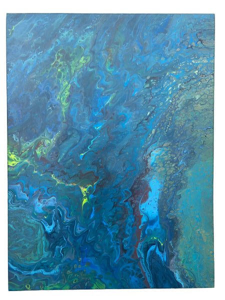 18x24" A River Runs Through It Original Acrylic Painting