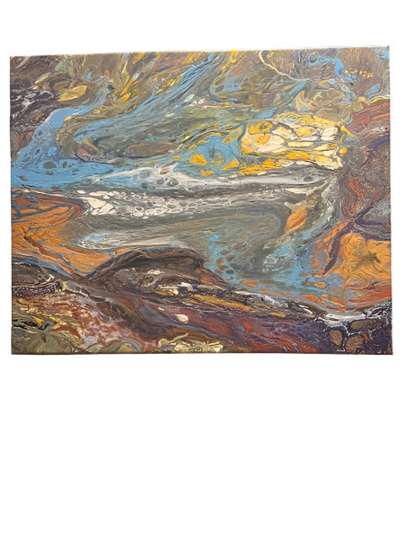 16x20" Flight Paths of Water Original Acrylic Painting