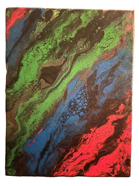 9x12" Glitter & Glow Original Acrylic Painting