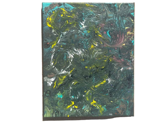 9.5x12" Wings & Things Original Acrylic Painting (There is a light trace of iridescent glitter)