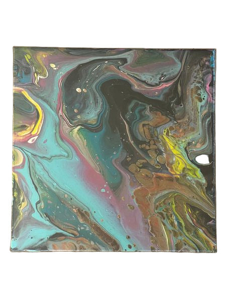 11x11" The Wild Blue Yonder Original Acrylic Painting