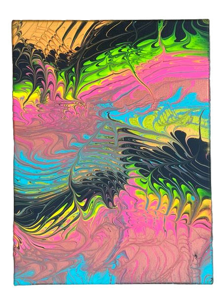 12x16" Woven Copper Original Acrylic Paintin (natural no gloss)