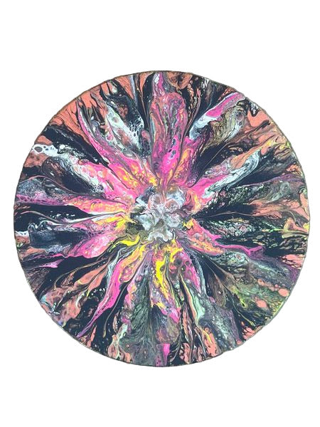 12" Swirl of Spring Original Acrylic Painting