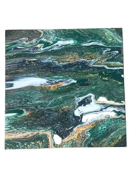 20x20" Swampy River Original Acrylic Painting