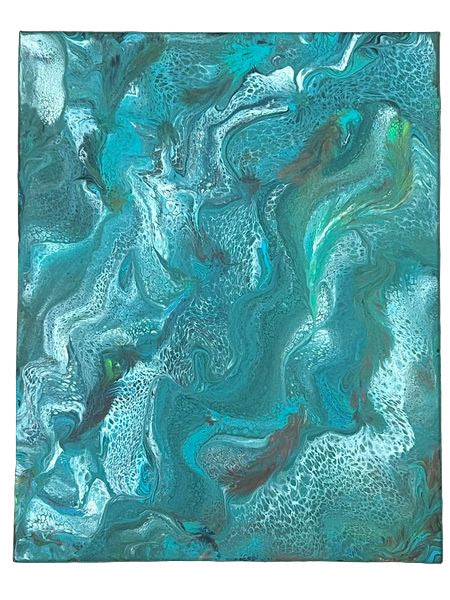 18x24" Copper & Lace Original Acrylic Painting (Natural no gloss)