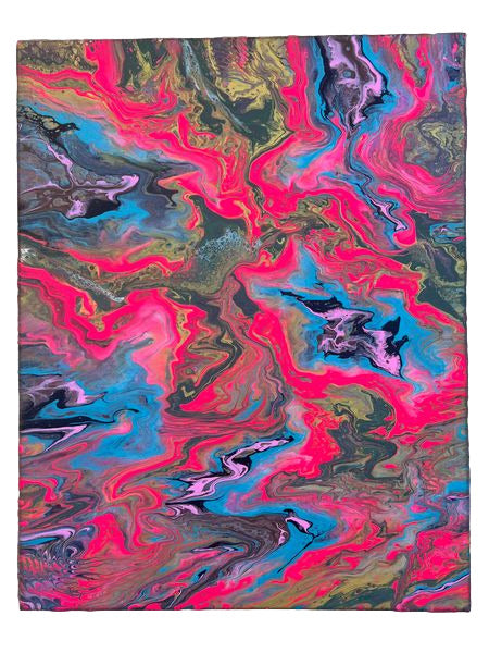 22x28" Fluorescent Flow Original Acrylic Painting