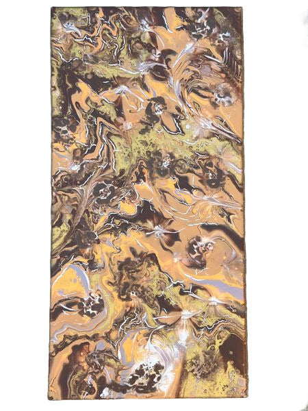 10x20" Golden Harvest Shimmer Original Acrylic Painting