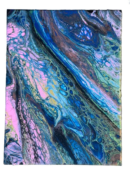 12x16" 237 - Opulent Ocean flow Original Acrylic Painting