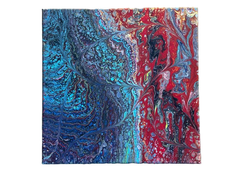 104 - 14x14" Contrast and Harmony Original Acrylic Painting