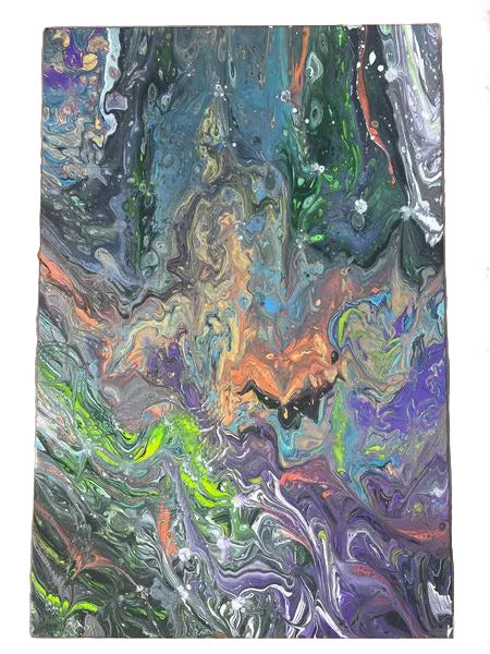 152 - 24x36" Modern Day Abstract Original Acrylic Painting
