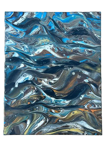176 - 16x20" UnderWater Currents Original Acrylic Painting