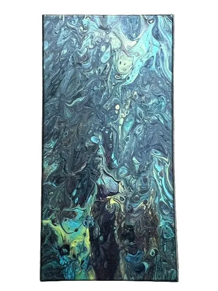 30 - 10x20" Metallic Traces Original Acrylic painting