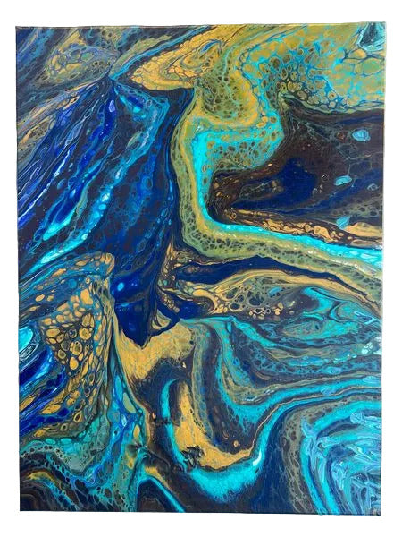 9 - 18x24" The Winding Waters Original Acrylic Painting