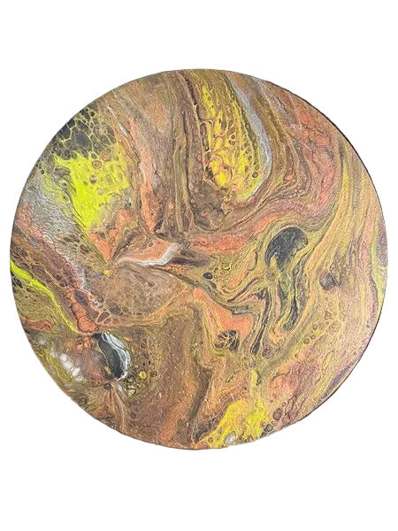 14" 253 - Extreme Metallic Original Acrylic Painting