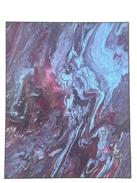 16x20 258 - Red Velvet Rhapsody Original Acrylic Painting