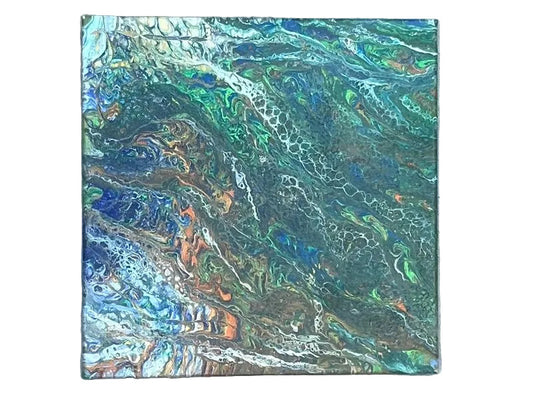 14x14" 280 - A Little Bit of Lacing Original Acrylic Painting