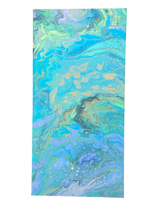 10x20" Mica Powder Pastel Original Painting (Natural with no gloss)